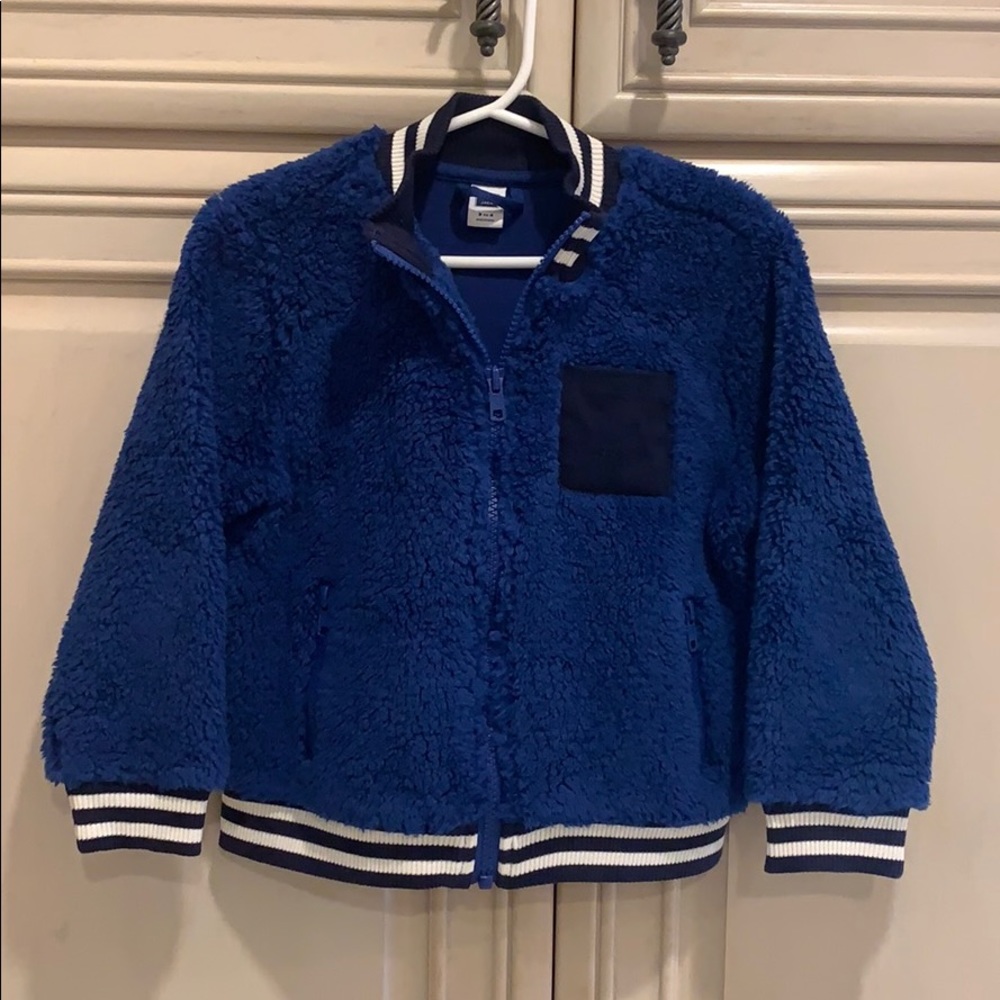 Janie and Jack royal blue fleece jacket